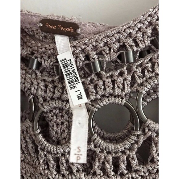 Free People | Feel Free Woven Yoke Hardware Top Womens Size S Purple - Picture 9 of 10